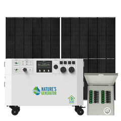 Nature's Generator Powerhouse Gen 2 Solar Generator and Transfer Switch - AllProGenerators