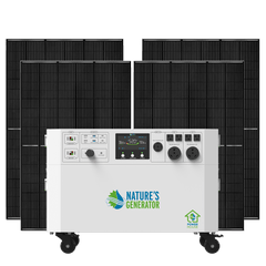 Nature's Generator Powerhouse Gen 2 Whole Home Solar Generator | 7200W Expandable Solar Backup System