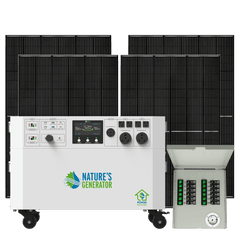 Nature's Generator Powerhouse Gen 2 Solar Generator and Transfer Switch - AllProGenerators