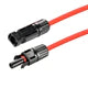 100 FOOT - 10 Gauge (10AWG) Solar Panel Extension Cable Wire with Solar Connectors