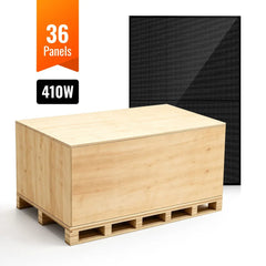 MEGA 410 Watt Monocrystalline Solar Panel | High Efficiency | Black Mono-facial Module | Grid-Tie | Off-Grid - AllProGenerators