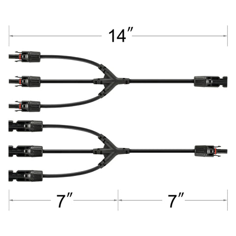 Image of Y Branch Parallel Adapters 3 to 1