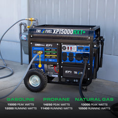 DuroMax XP15000HXT – 15,000 - Watt / 12,000 - Watt EFI Tri - Fuel Portable Generator - AllProGenerators