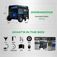 DuroMax XP15000HXT – 15,000 - Watt / 12,000 - Watt EFI Tri - Fuel Portable Generator - AllProGenerators