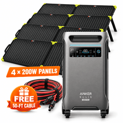 Anker SOLIX F3800 Plus + 200W Folding Solar Panel Bundles - AllProGenerators