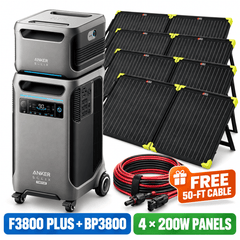 Anker SOLIX F3800 Plus + 200W Folding Solar Panel Bundles - AllProGenerators