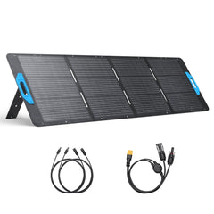 Anker SOLIX 200W portable folding solar panel with charging cables