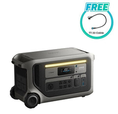 Anker F3000 portable power station front view with digital display and output ports
