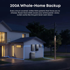 Anker SOLIX Power Dock for E10 installed with home energy storage system