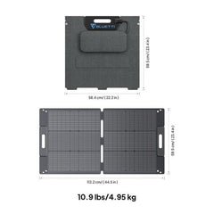 BLUETTI SP100L 100W solar panel folded for storage