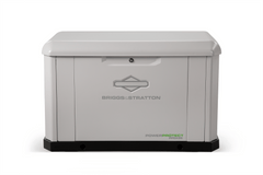 Briggs & Stratton PowerProtect DX 26kW standby generator 040800 front view