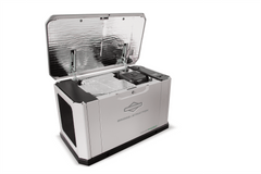 Briggs & Stratton PowerProtect DX 26kW generator 040800 with aluminum enclosure open