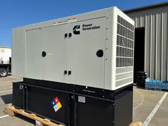 Cummins C80D6C 80kW enclosed diesel standby generator with 24-hour integrated base fuel tank