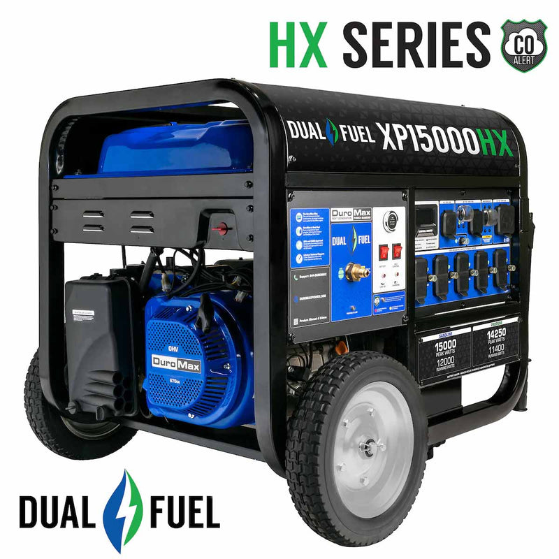 DuroMax XP15000HX – 15,000W Dual Fuel Generator - AllProGenerators