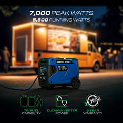 DuroMax XP7000iHT – 7,000W Tri Fuel Inverter Generator - AllProGenerators