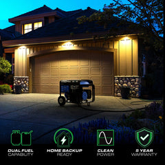 DuroMax XP13750HX portable generator side profile