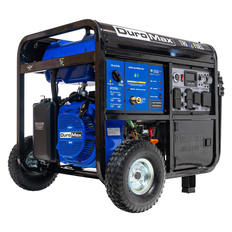 DuroMax XP13750HXT 13,750-Watt Tri Fuel Portable Generator - AllProGenerators