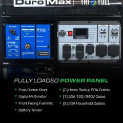 DuroMax XP15500HXT 15,500-Watt Tri Fuel Generator - AllProGenerators