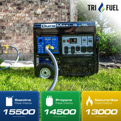 DuroMax XP15500HXT 15,500-Watt Tri Fuel Generator - AllProGenerators