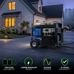 DuroMax XP17500HXT 17,500-Watt Tri Fuel Generator - AllProGenerators