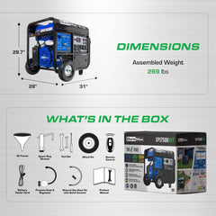 DuroMax XP17500HXT 17,500-Watt Tri Fuel Generator - AllProGenerators