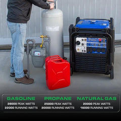 Duromax XP28000IHT Tri Fuel 28,000 - Watt Portable Generator with CO Alert - AllProGenerators