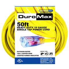 DuroMax XPC10050A 50-foot 10-gauge single-tap extension cord