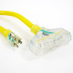 DuroMax XPC10050C grounded plug and lighted connector detail