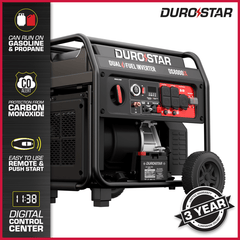 DuroStar DS8000iX 8,000W Dual-Fuel Inverter Generator - AllProGenerators