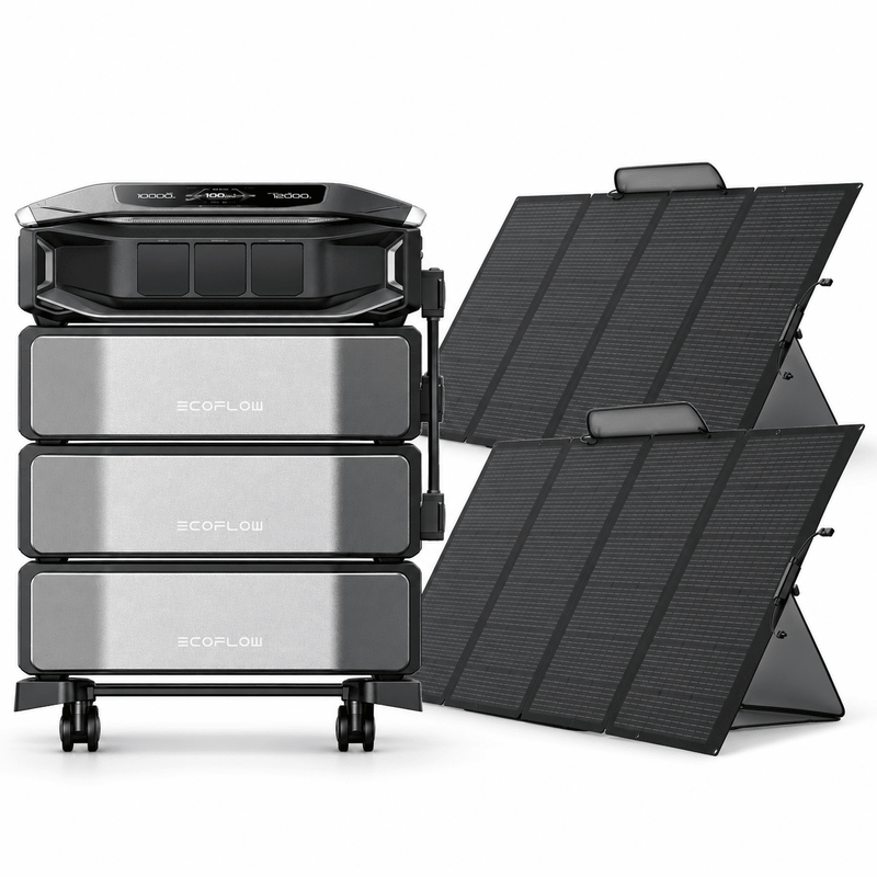 EcoFlow DELTA Pro Ultra X 18.4kWh + Two 400W Solar Panels - AllProGenerators