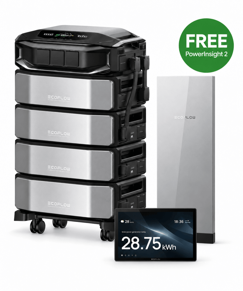 EcoFlow DELTA Pro Ultra X 24.6kWh + Smart Home Panel 3 + FREE PowerInsight 2 - AllProGenerators