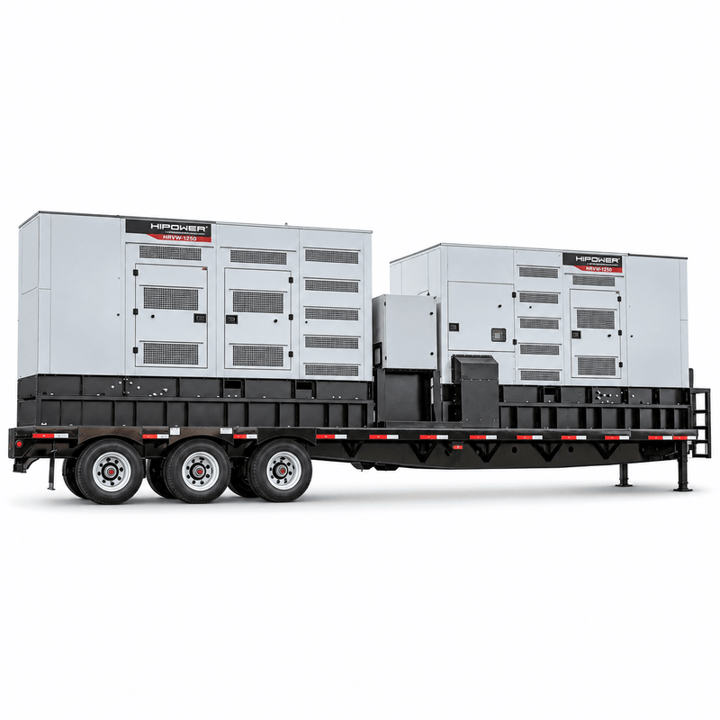 HIPOWER HRVW-1250 T4F 1,000 kW Mobile Diesel Generator Twin-Pack - AllProGenerators