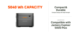 Jackery Battery Pack 5000 Plus | 5,040Wh Expansion Battery - AllProGenerators