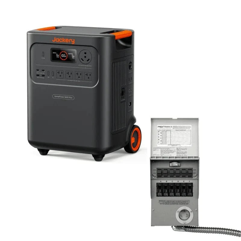 Jackery HomePower 3600 Plus with manual transfer switch