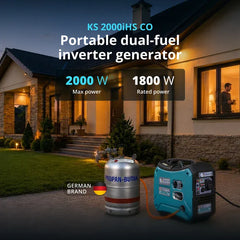 Könner & Söhnen 2000W Dual Fuel Inverter Generator | KS 2000iHS CO