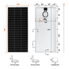 Rich Solar MEGA 200 PRO 200W 24V Solar Panel - AllProGenerators