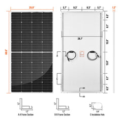 Rich Solar MEGA 250 PRO 250W 24V Solar Panel - AllProGenerators