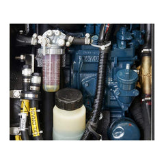 Kubota Z482 two-cylinder diesel engine inside MASE Mariner 710 S generator