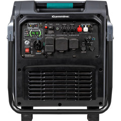 P11000iTF control panel with covered 120 and 240 volt outlets