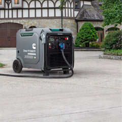 Cummins Onan P11000iTF side view with wheel and ventilation