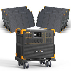 PECRON E3800LFP Solar Generator with Six 300W Panels - AllProGenerators