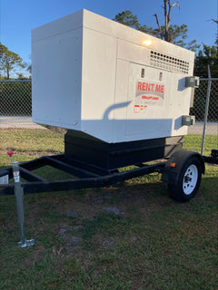 USED Yanmar 25KW Diesel Generator on Trailer - AllProGenerators