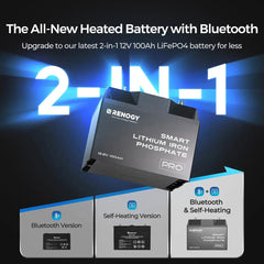 Renogy PRO 12V 100Ah Smart LiFePO4 Battery with Bluetooth & Self-Heating - AllProGenerators