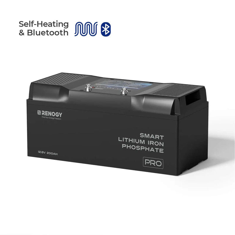 Renogy PRO 12V 200Ah Smart LiFePO4 Battery with Bluetooth & Self-Heating - AllProGenerators
