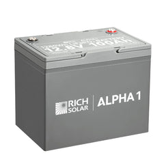 Rich Solar ALPHA 1 12V 100Ah LiFePO4 Battery - AllProGenerators