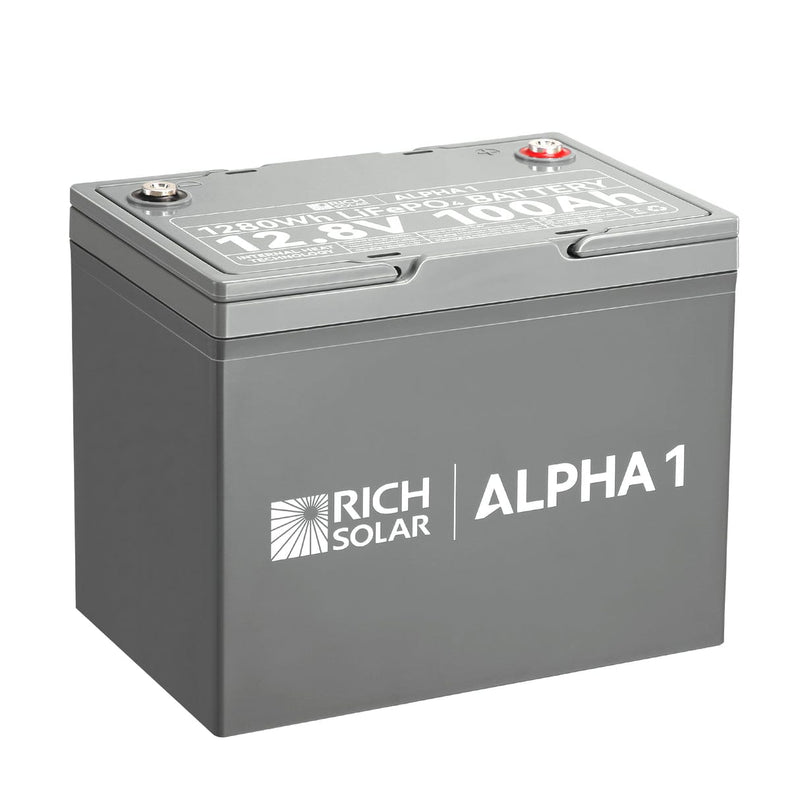 Rich Solar ALPHA 1 12V 100Ah LiFePO4 Battery - AllProGenerators