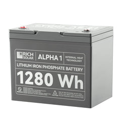Rich Solar ALPHA 1 12V 100Ah LiFePO4 Battery - AllProGenerators