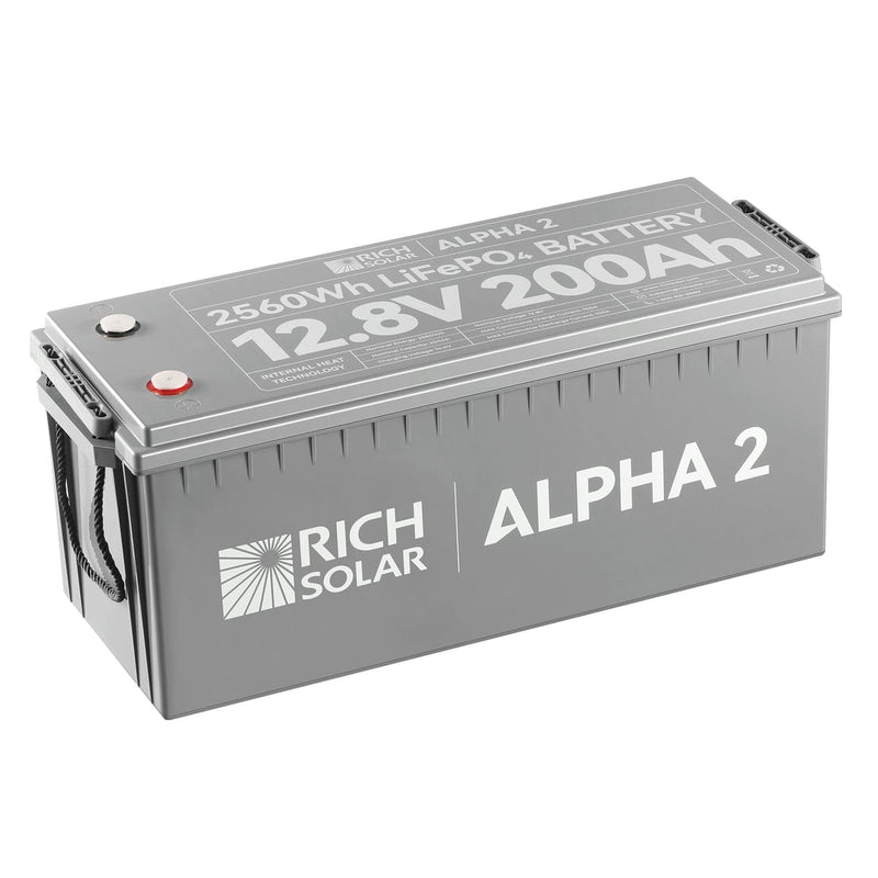 Rich Solar ALPHA 2 12V 200Ah LiFePO4 Battery - AllProGenerators