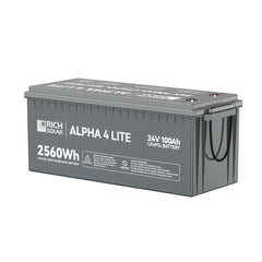 Rich Solar ALPHA 4 LITE 24V 100Ah LiFePO4 Battery - AllProGenerators