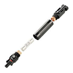 Inside view of RICH SOLAR replaceable inline solar fuse holder